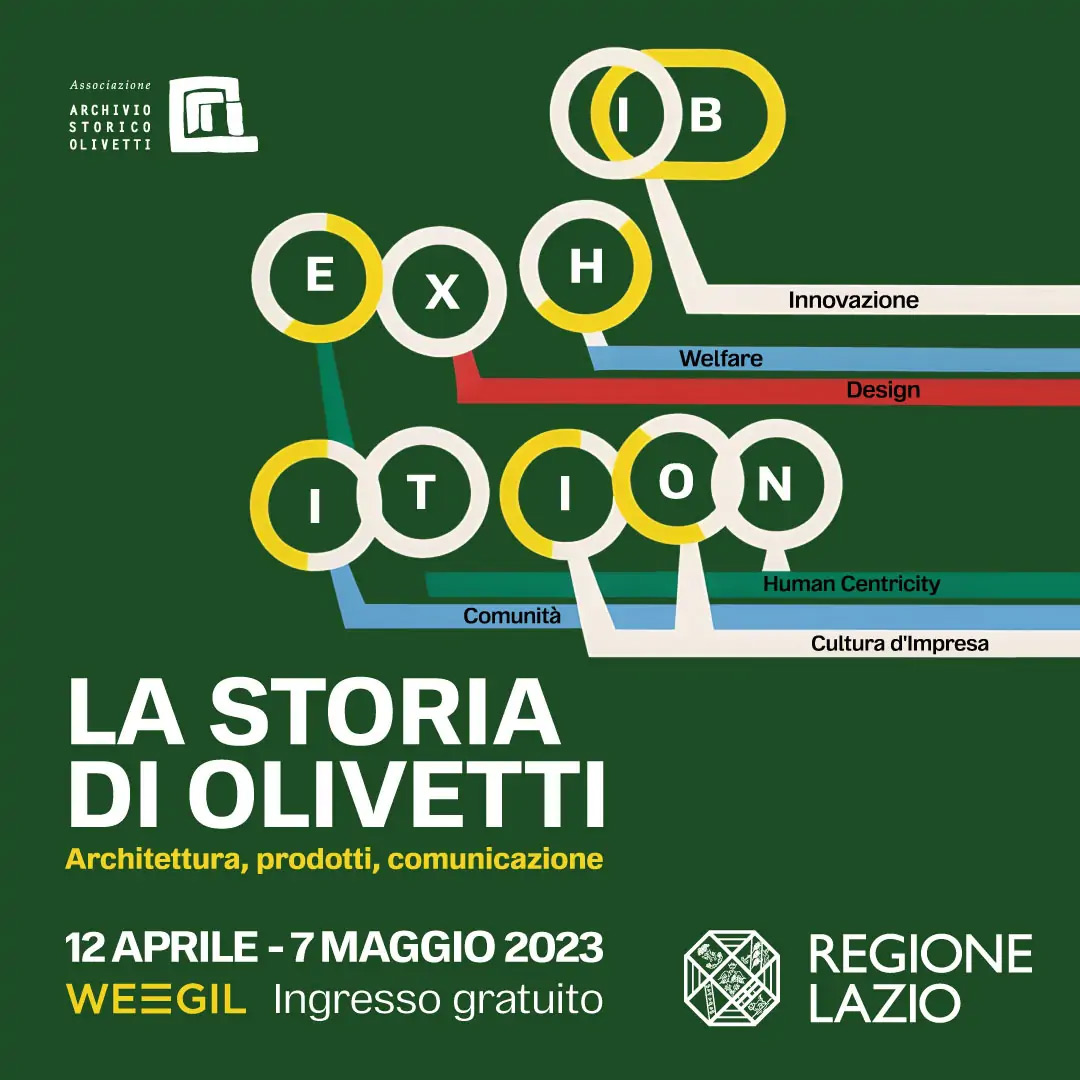 Pannello "La Storia di Olivetti"