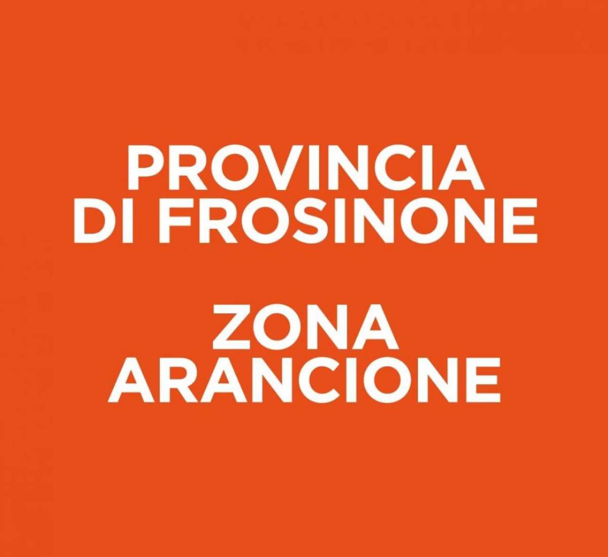 Provincia di Frosinone Zona Arancione