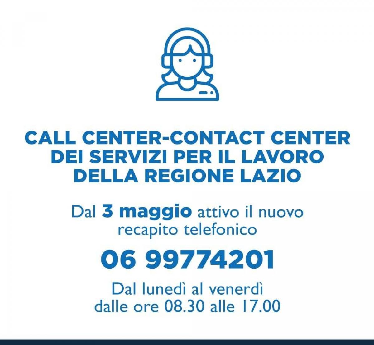 Nuovo Numero Telefonico Call Center dei Servizi per l'Impiego