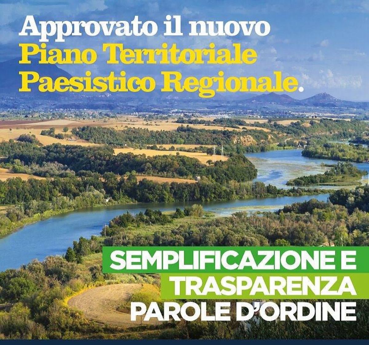 Nuovo Piano territoriale paesistico regionale