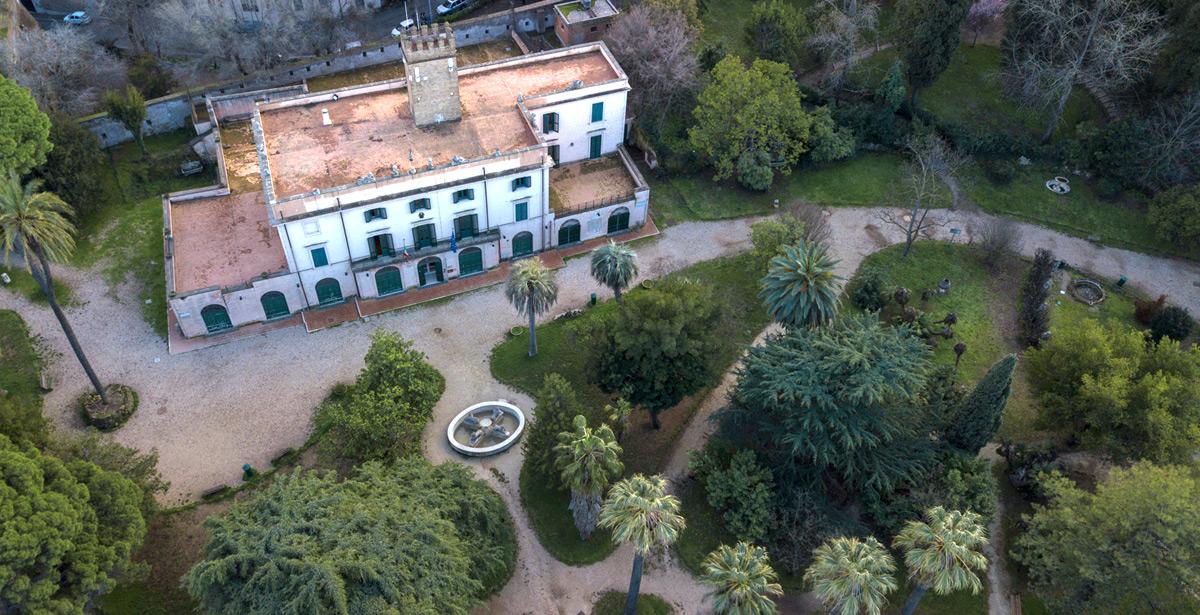 Veduta aerea di Villa Sciarra Roma - Foto di Stefano Tammaro da Adobe Stock