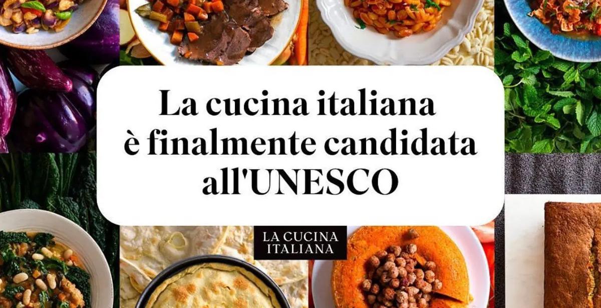 Locandina cucina italiana candidata unesco
