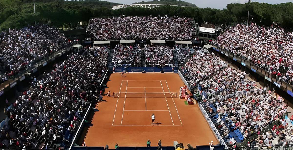 Pubblico numeroso assiste ad un match al foro italico di Roma - Foto di VisitLazio